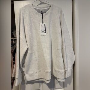 calla brand white sweatshirt, new with tags - size women’s L